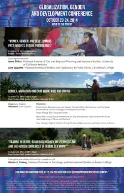 Globalization, Gender, and Development Confrence Poster