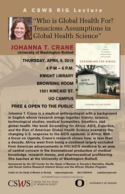 Joahanna Crane Public Talk Poster