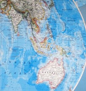 Map of Southeast Asia and Oceania