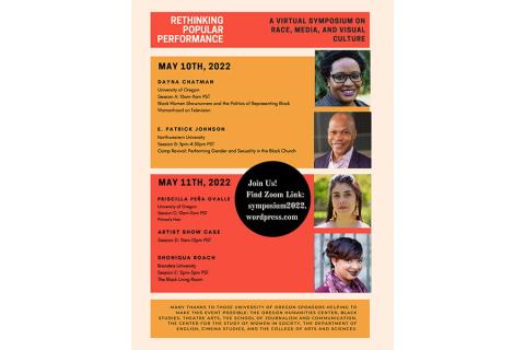 Poster for Rethinking Popular Performance Symposium