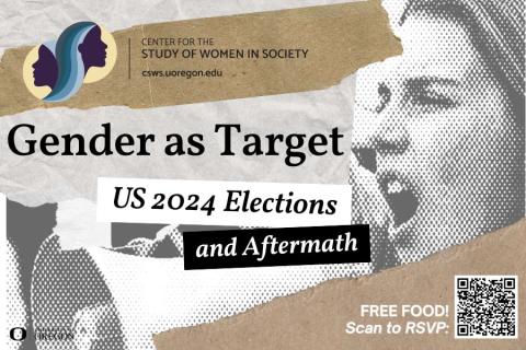"Gender as Target: US 2024 Elections and Aftermath" collage.