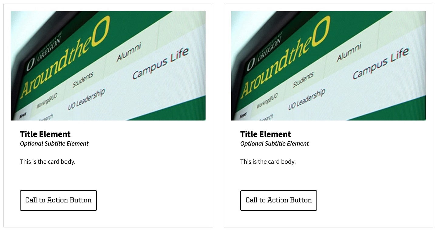 Screenshot of the V2-Card template with a thin grey border around the card template item