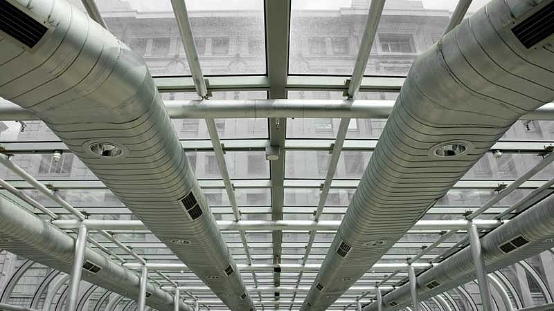 air ducts inside building
