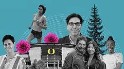 illustration of Latinx activities and people 