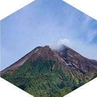 Smoking volcano