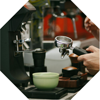 Coffee being made from espresso machine