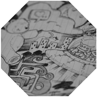 Doodles on notebook paper