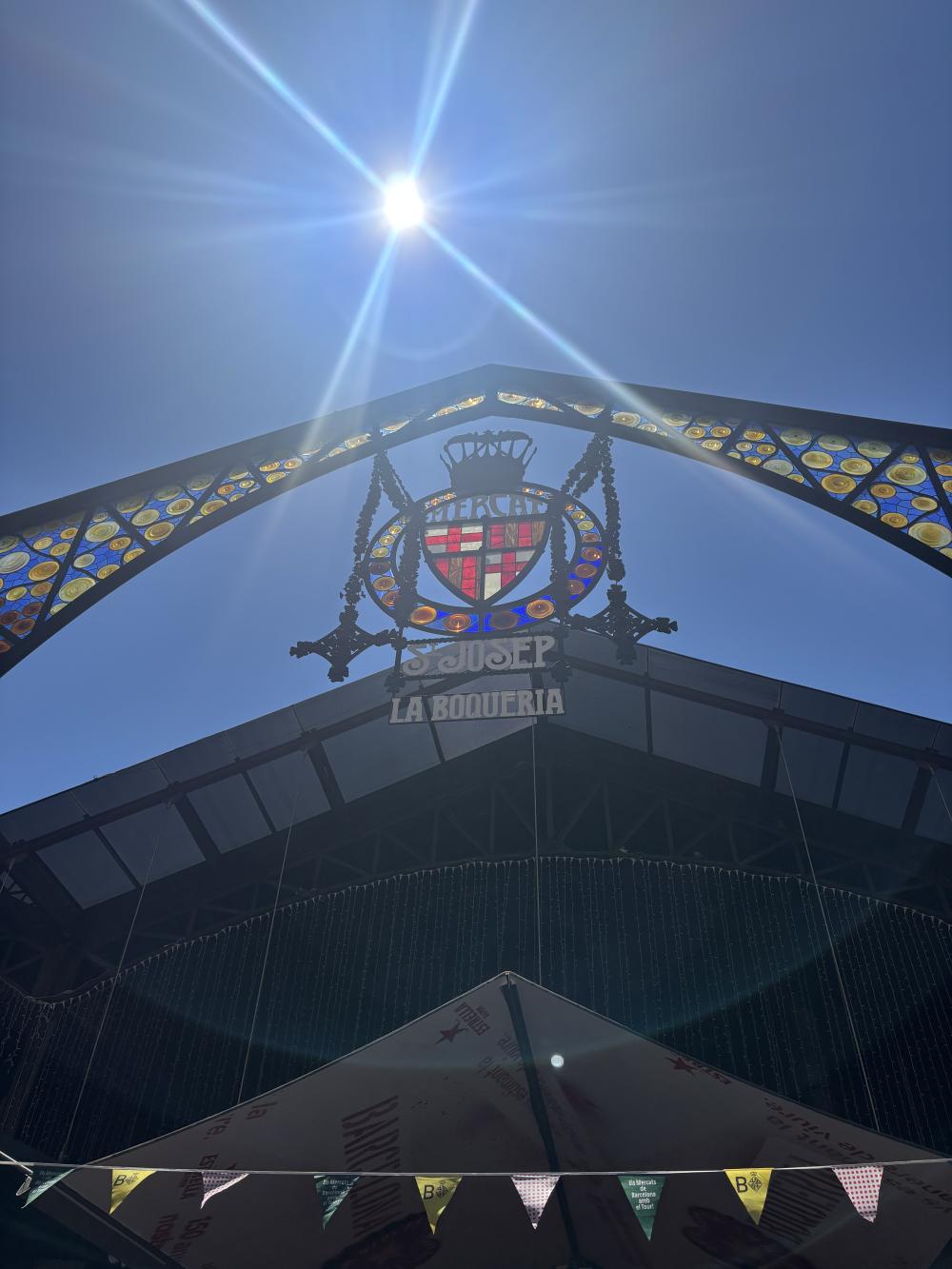A famous food market in Barcelona