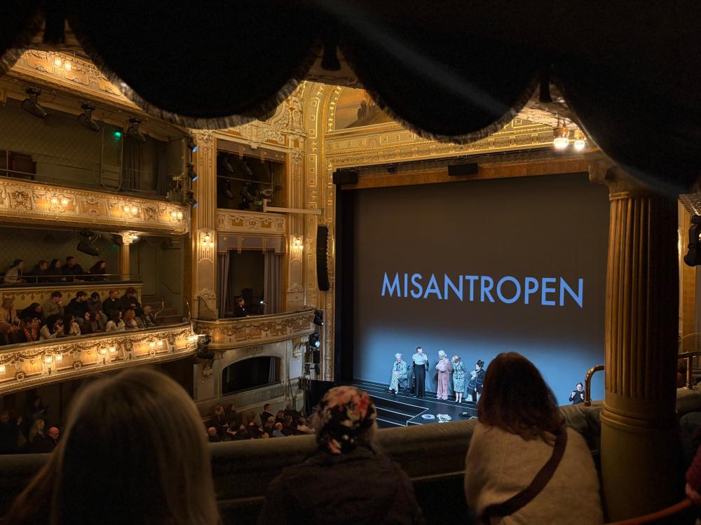 Inside view of the Royal Drama Theatre from the balcony.
