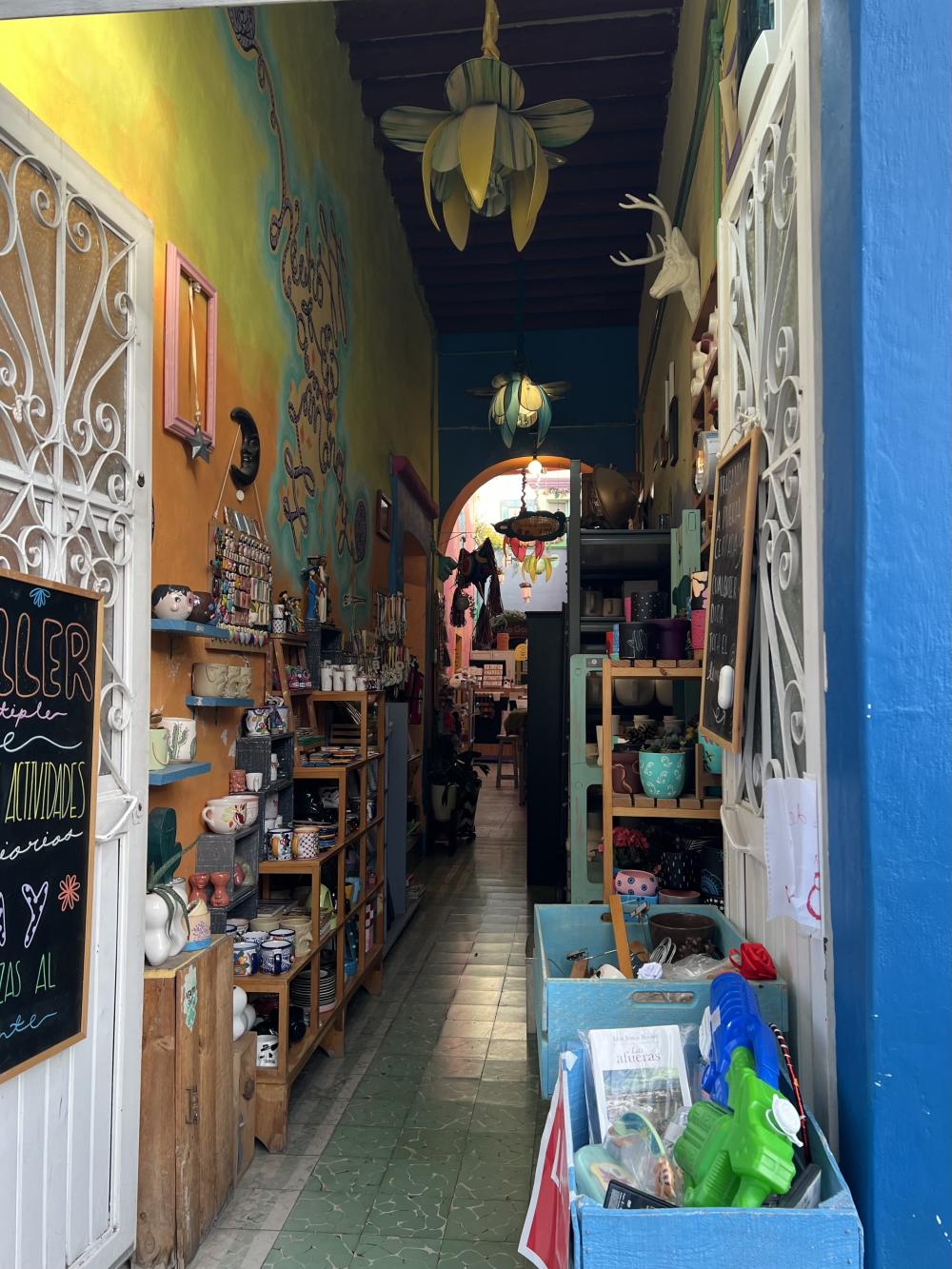 A store in Queretaro filled with Mexican artisanal work