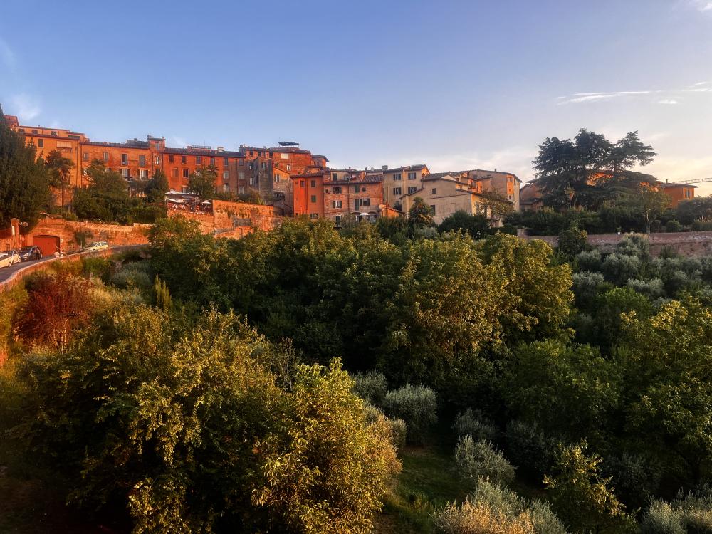 Landscape shot over Italy