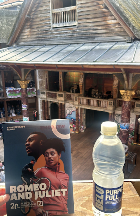 Playbill of “Romeo and Juliet” at Shakespeare’s Globe in London