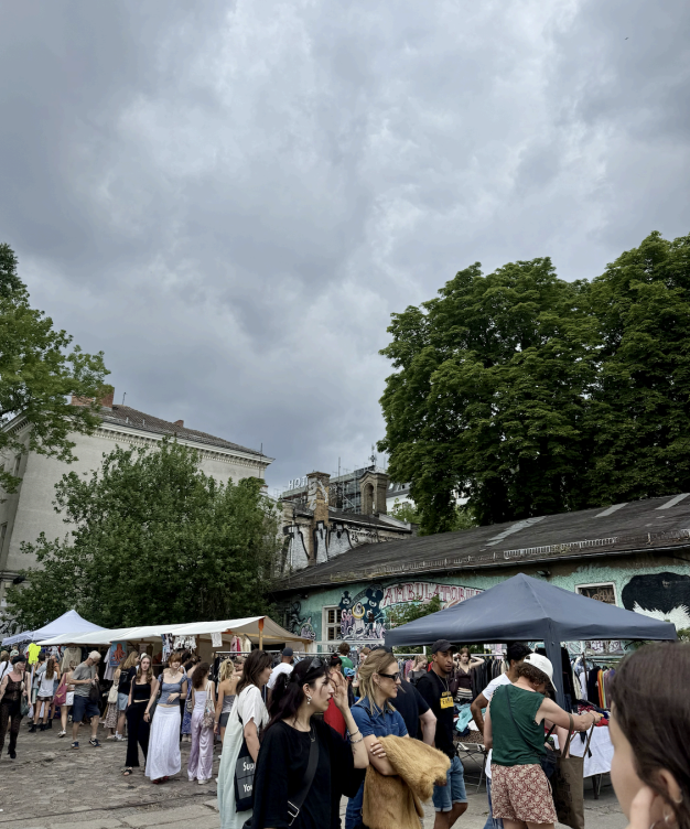 Sunday market in Berlin, Germany.