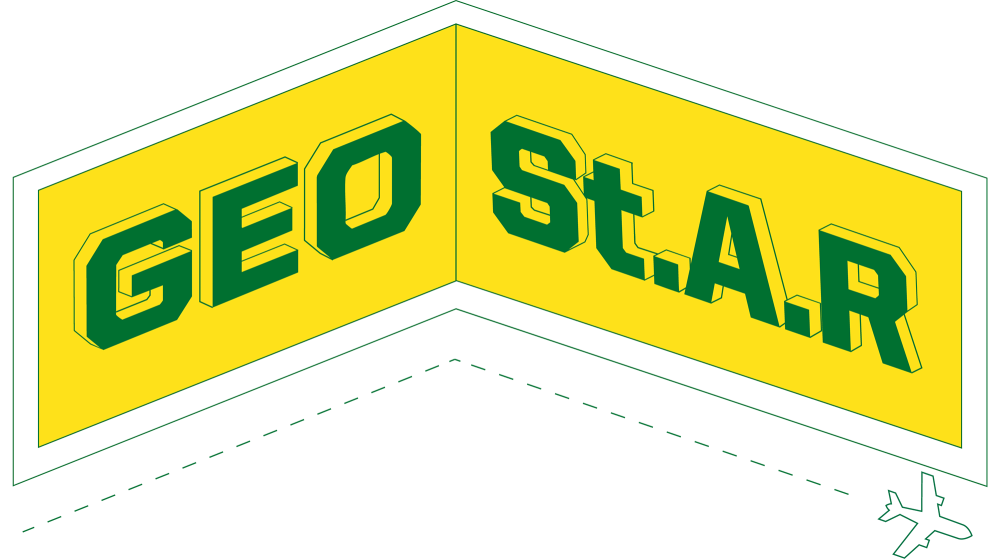 yellow graphic with the words "GEO St.A.R."