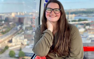 Elizabeth on the London Eye