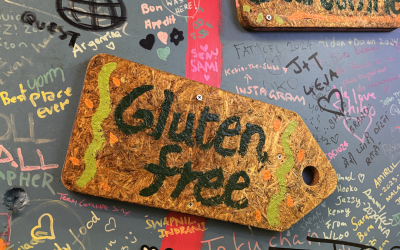 Gluten Free sign in Osaka
