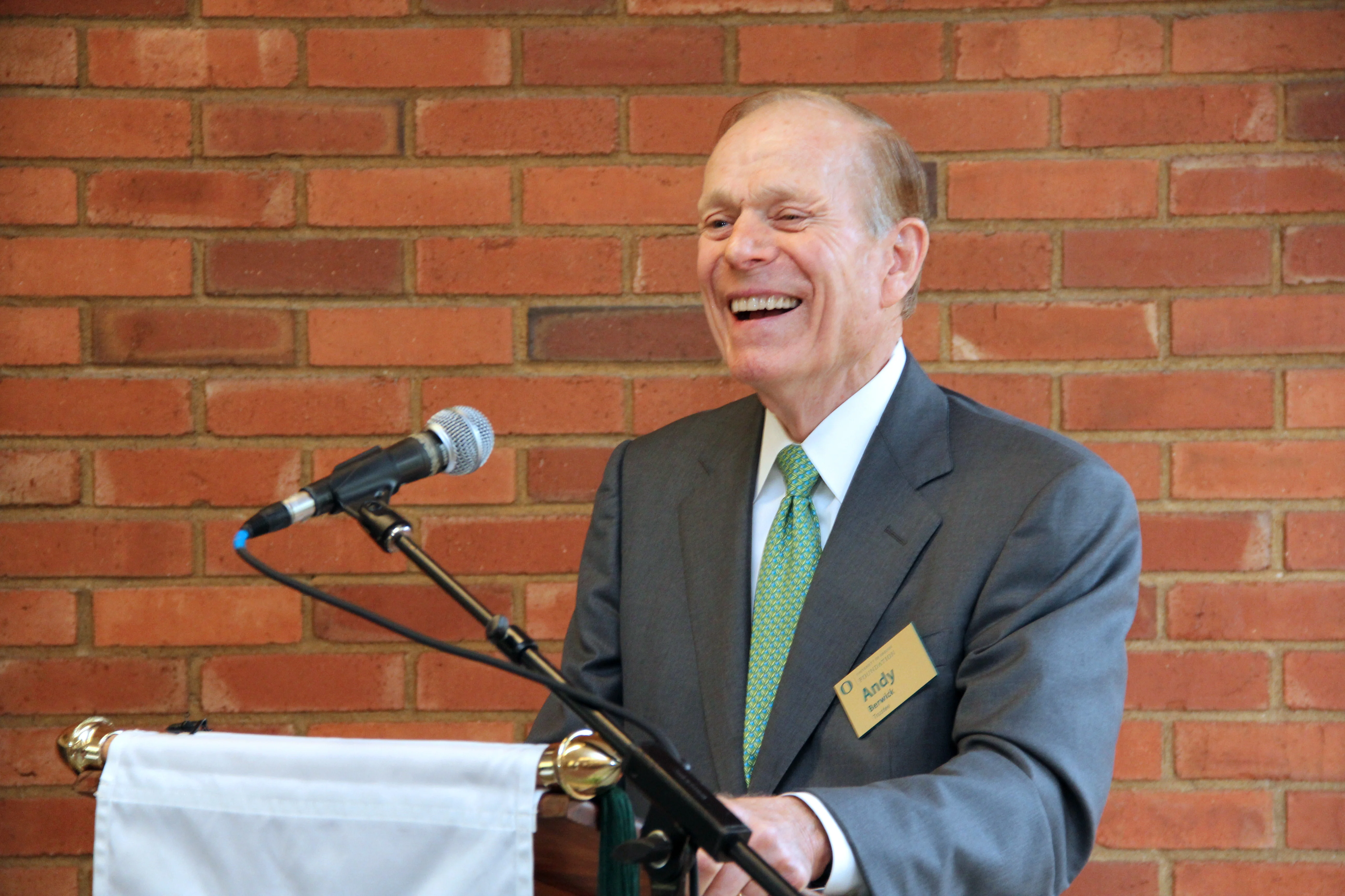 Andy at the podium