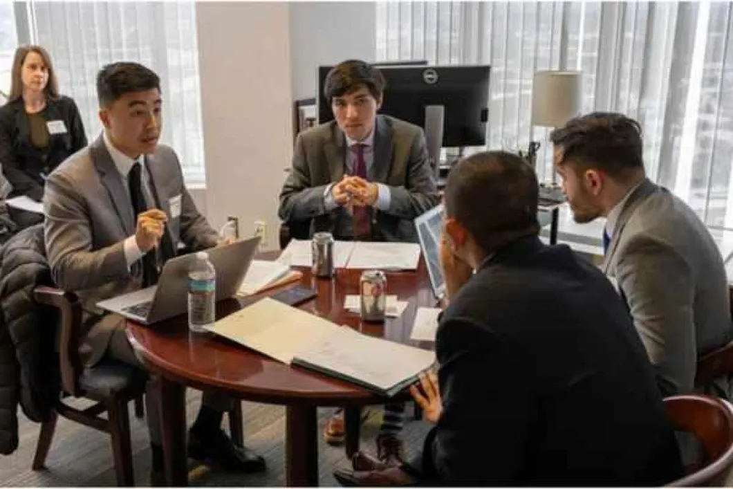Team of Oregon Law students competing in the Taft invitational