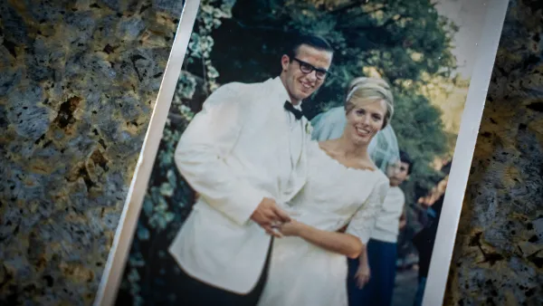 Physical Vintage Photo of Nancy and Don Smith at their wedding