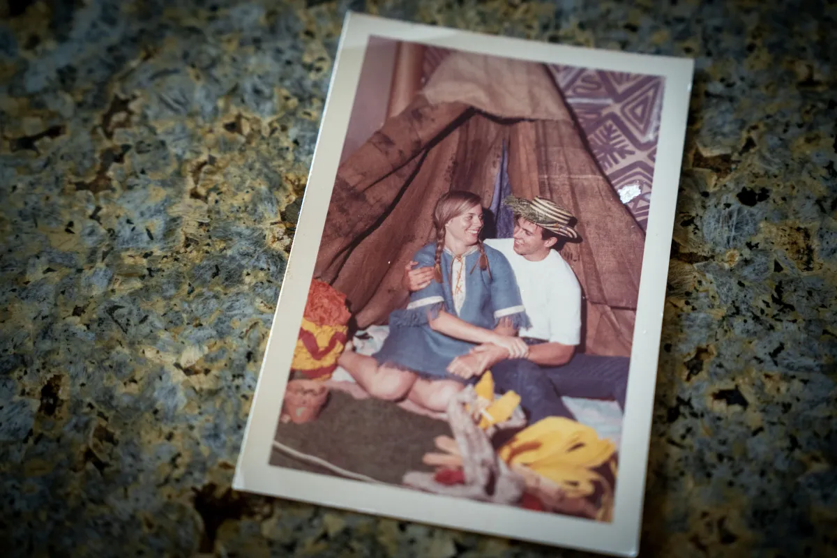 Physical vintage photo of Nancy and Don Smith 