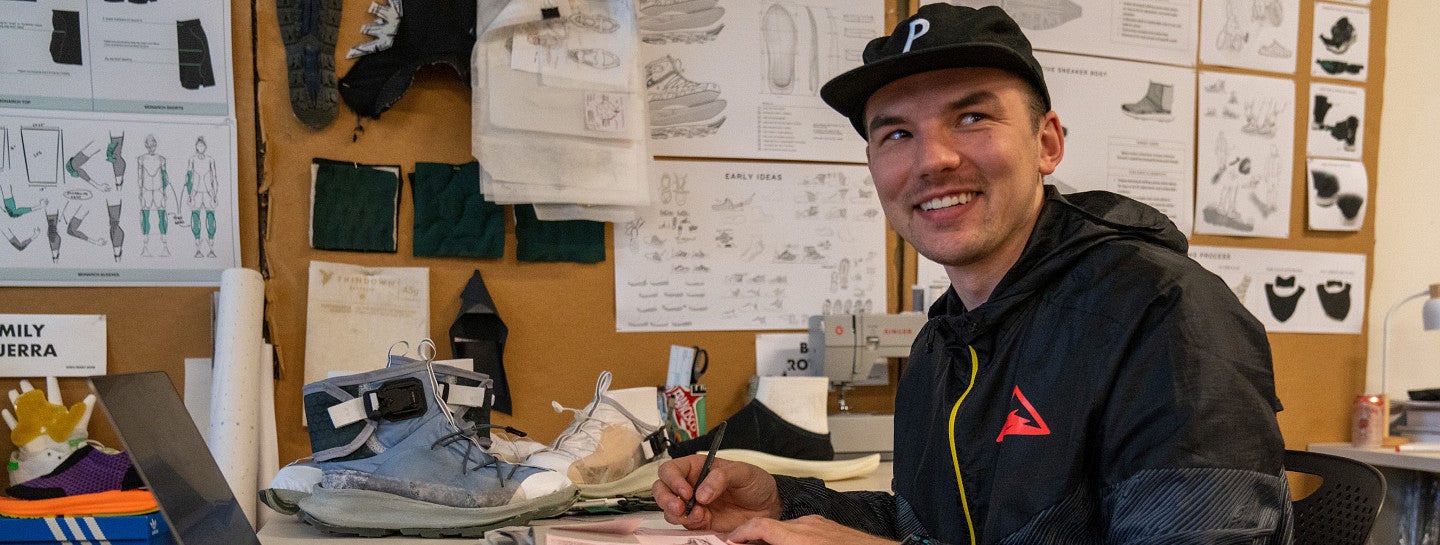 A Portland graduate student designs a sneaker.