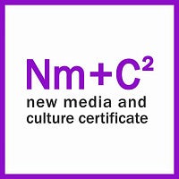 This is a logo for NMC Certificate. The font is purple with a purple border 
