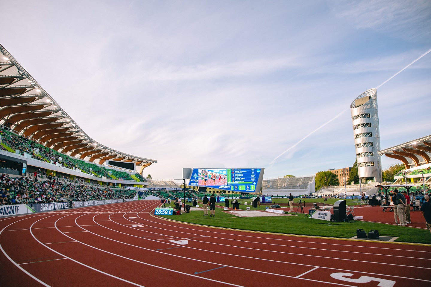 hayward field experience board