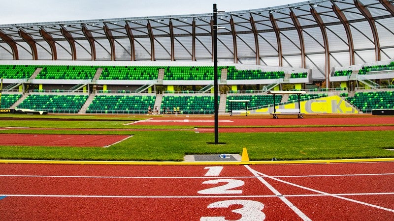 Hayward Field starting line