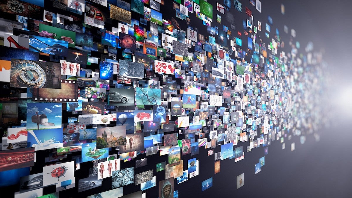 (Media design board as a demonstration of work from New Media Certificate program.) New Media and Culture Certificate Program