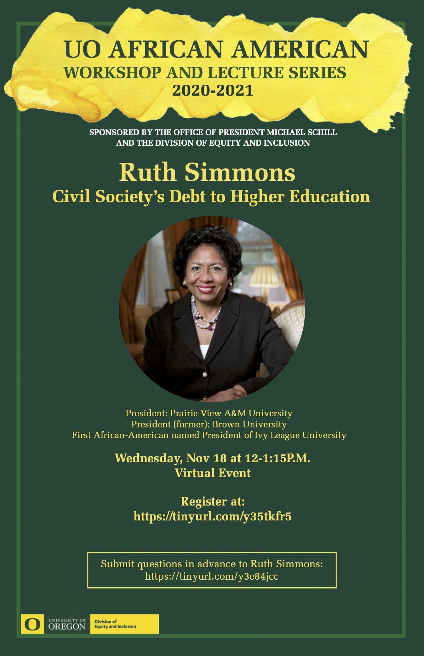 Ruth Simmons AAWLS Speaker
