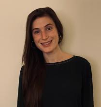 Portrait of Lia Papadopoulos.