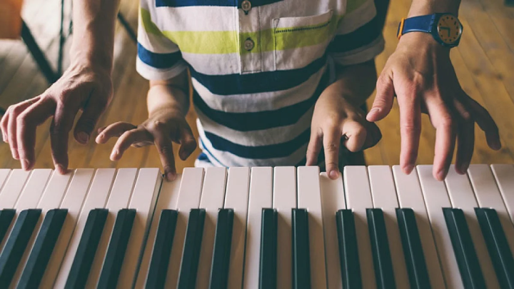 Piano playing