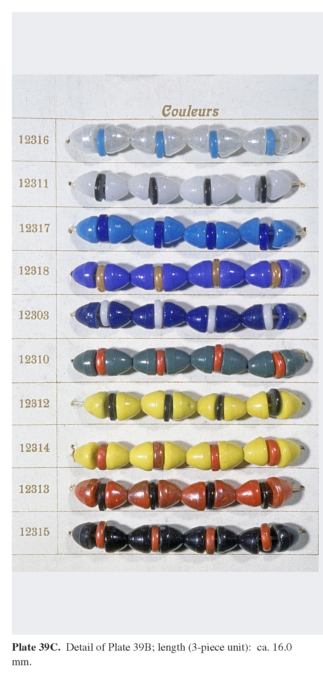 Plate 39C. Detail of Plate 39B; length (3-piece unit): ca. 16.0 mm. onclick=