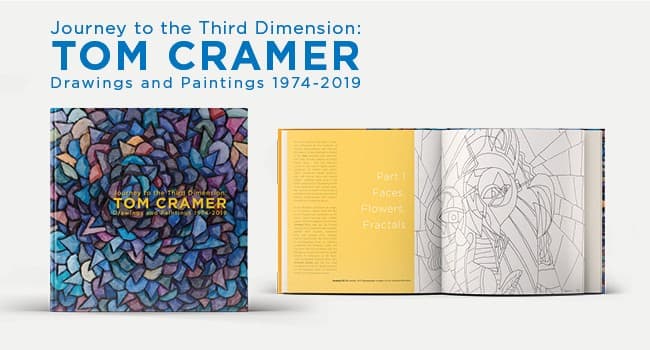A book cover is covered by a mosaic of colourful, pointed petals that feel as though they reach off the page.