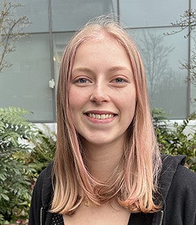 A person standing outside