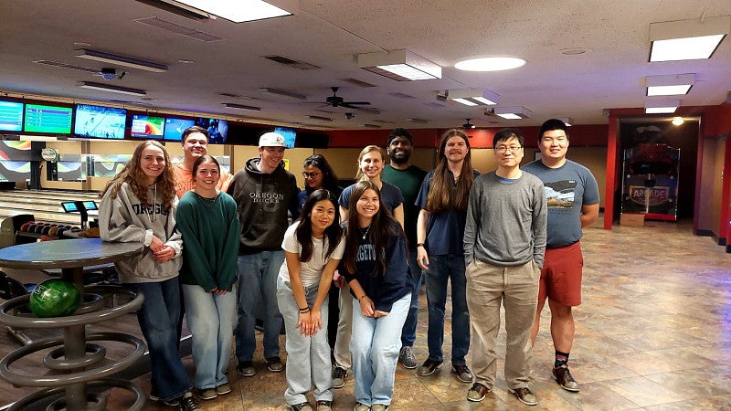 Ong lab goes bowling