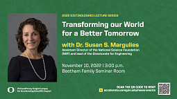 Susan Margulies headshot with lecture title