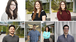 Photo collage of Rose Hulsey-Vincent, Malley Gautreaux, Iman von Briesen, Nicholas Pancheri, Phillip Hernandez, David Frey, and DeShea Chasko