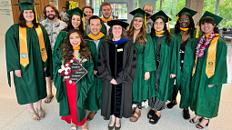 Group of smiling graduates