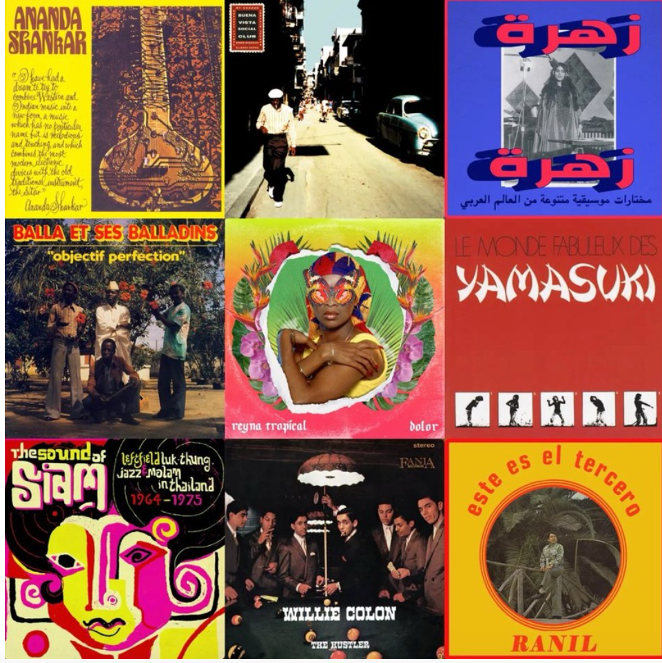 collage of album covers 