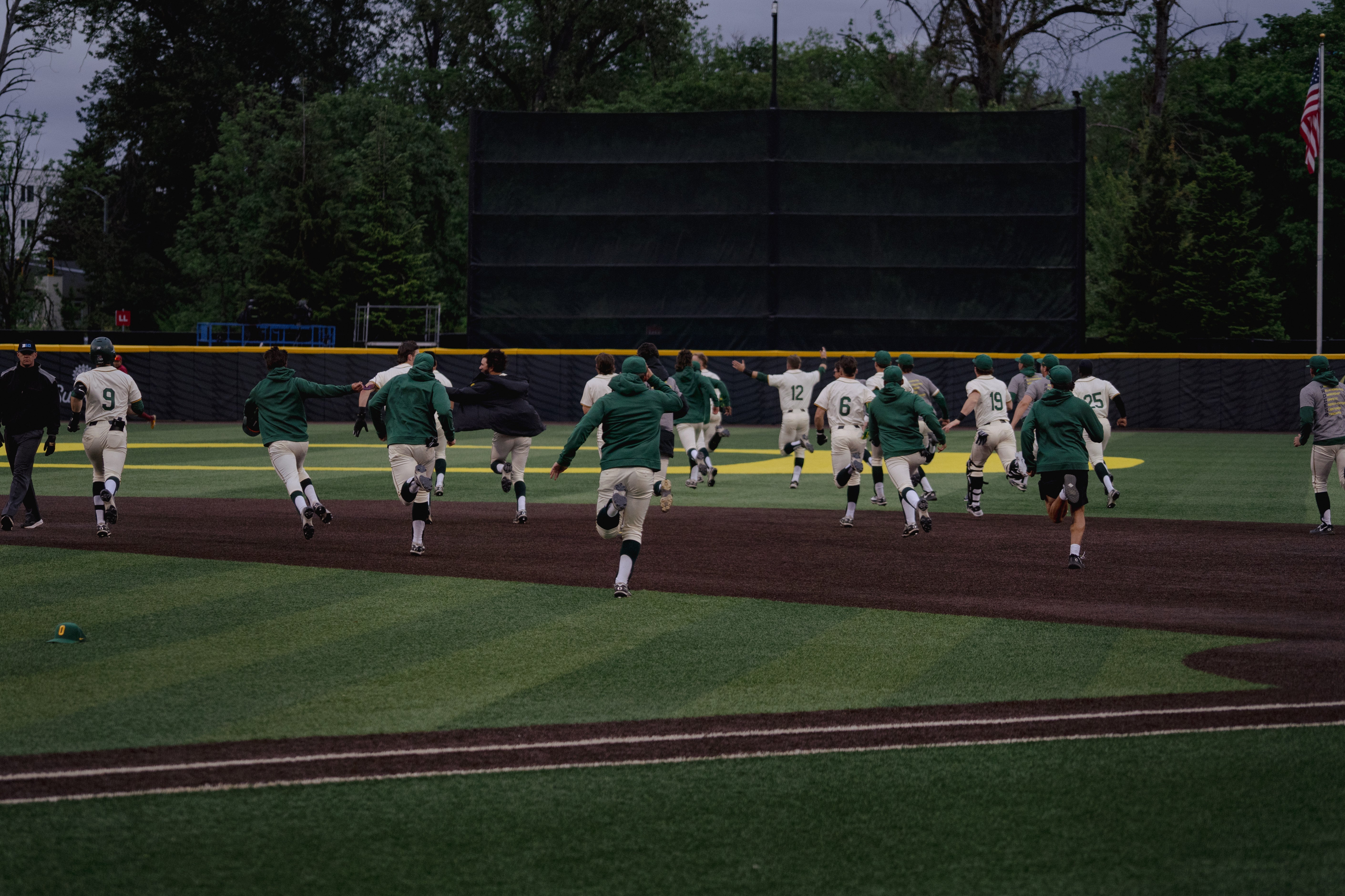 Ducks celebrating