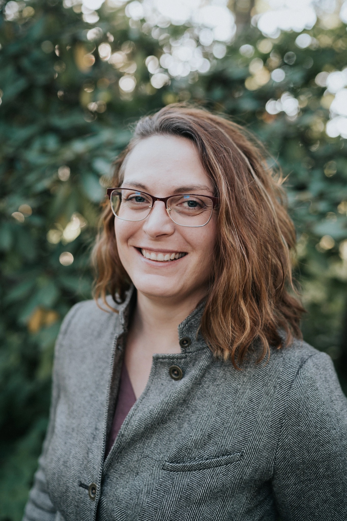 Headshot of Mattie Burkert outside