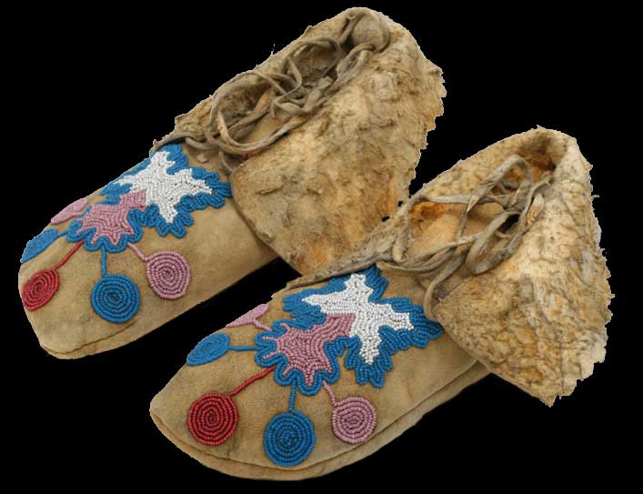 Beaded Mocassins: Warm Springs, Oregon