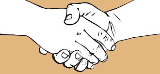 two hands shaking