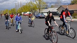 SCYP students biking