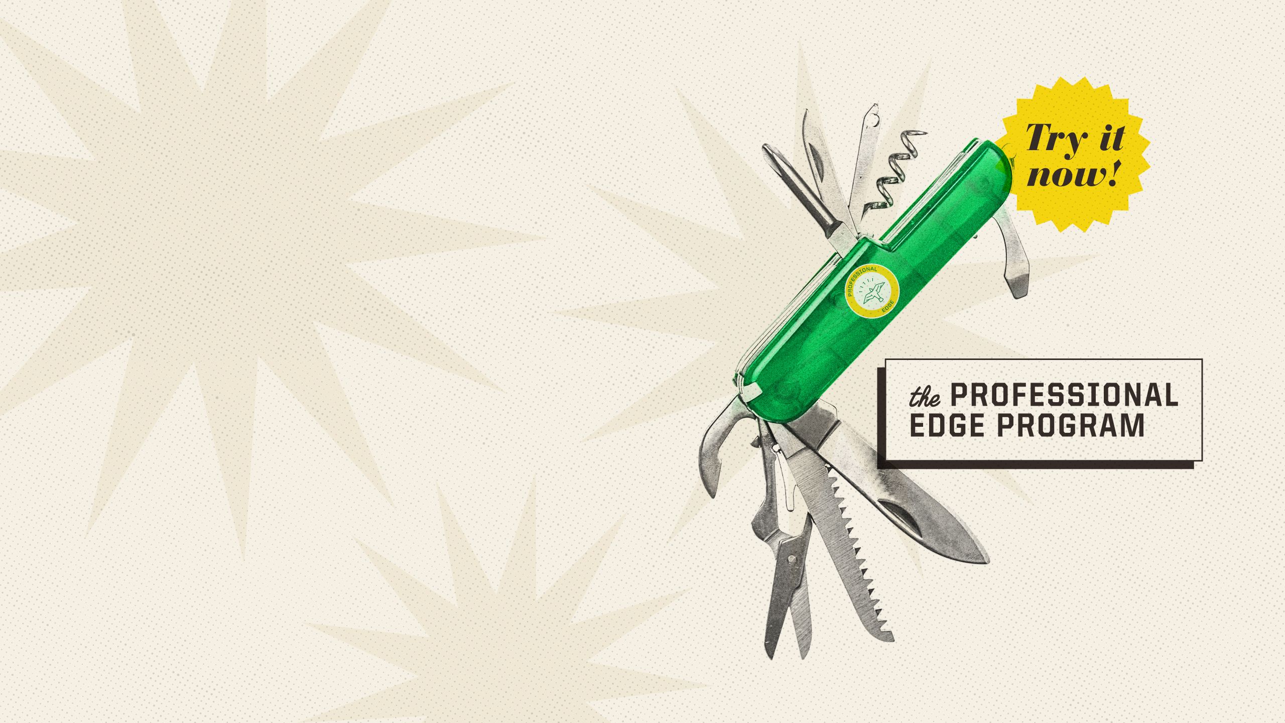 An image of a multitool representing the Professional Edge program