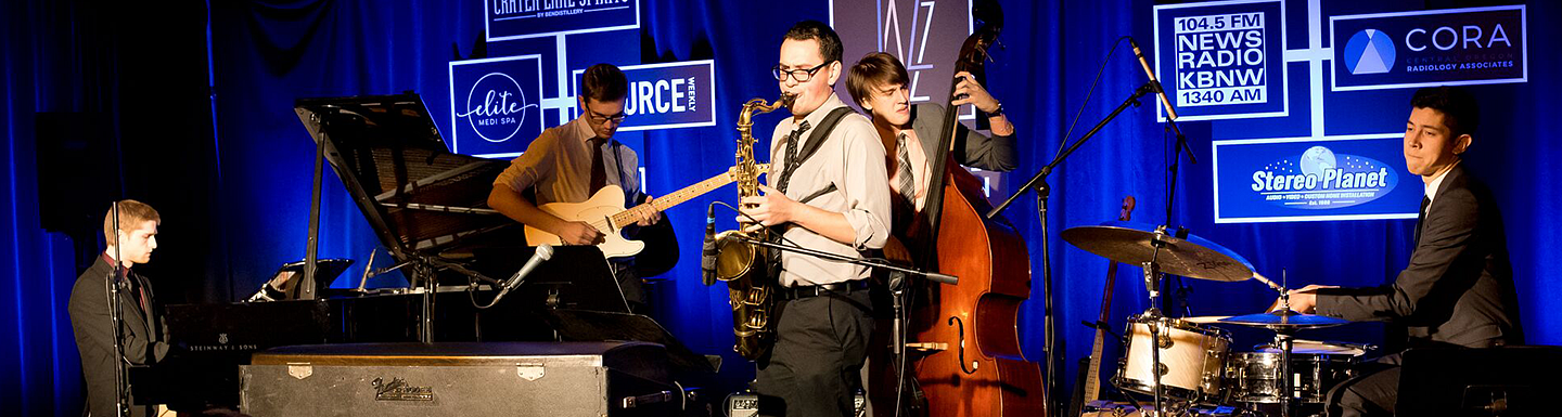 jazz students at the jazz station