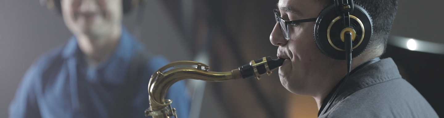 saxophone student recording