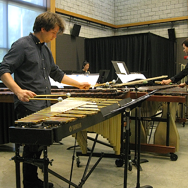 percussion student