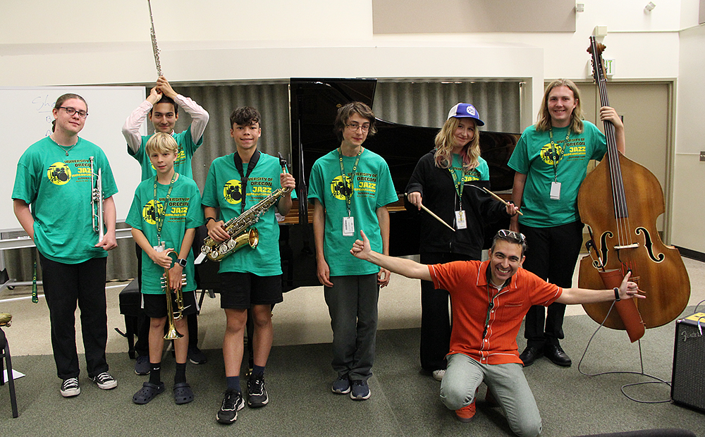 Jazz camp students